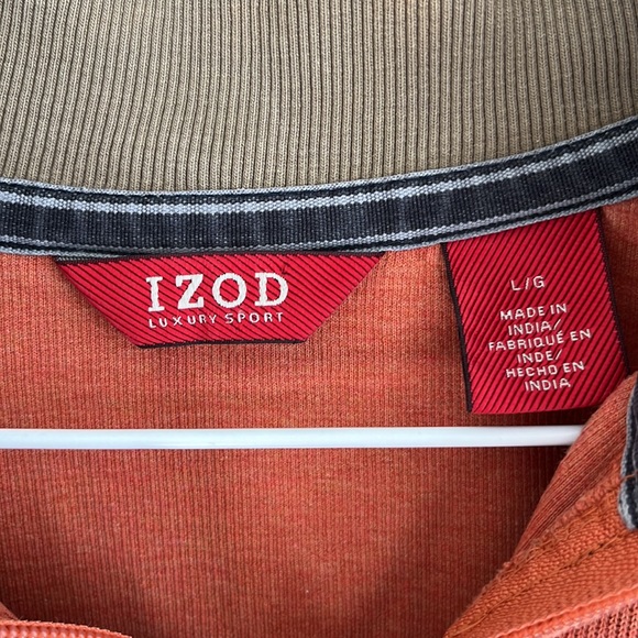 IZOD 1/4 zip top - Picture 7 of 11